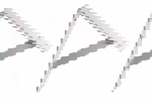 500 Lb Capacity, White Finish, L-Bracket